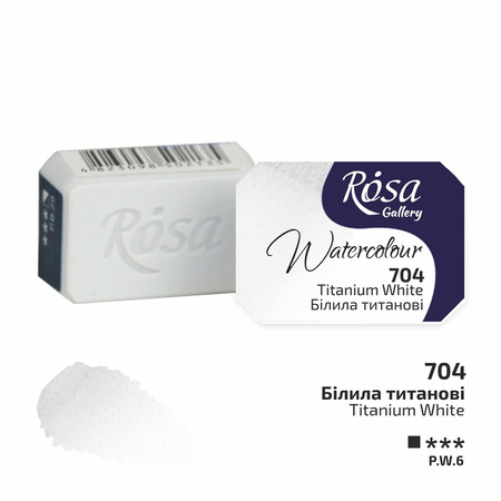 Rosa Gallery Farba Akwarelowa Titanium White 704 2,5 Ml