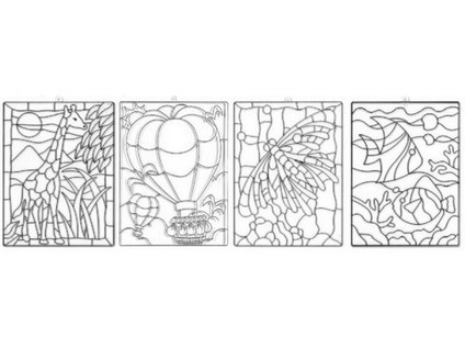 Koh-I-Noor Szablon Duży 9820/5 Mix Wzorów