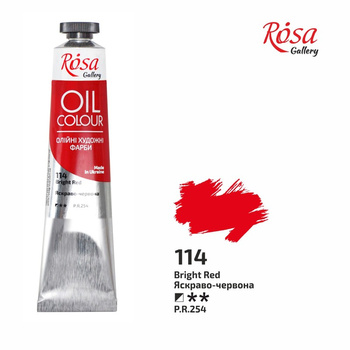 Rosa Gallery Farba Olejna Bright Red 114 45 Ml