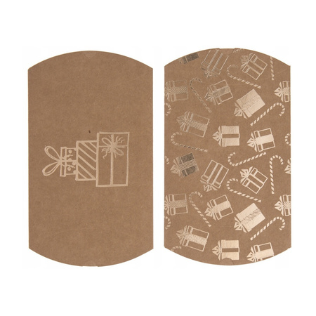 Dp Craft Pudełka Składane Kraftowe Pillow Box 15x13 Cm 2 Szt.