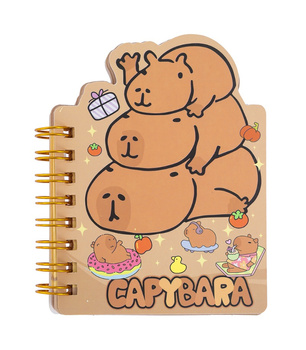 Dp Craft Notes Na Spirali 7,9x10,5cm 50k. Kapibara Rodzinka DPCA-021