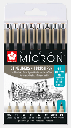 Zestaw Pigma Micron Set 7+1 Poxsdk8s