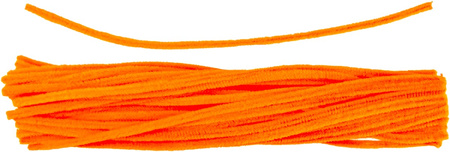 Titanum Druciki Dekoracyjne 0,6x30cm 50szt Pomarańczowy Neon