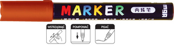 M&G Marker Akrylowy 2mm Brązowy Czerwonawy S413