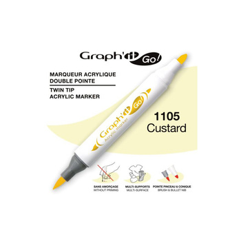 Graph'it Go! Marker Akrylowy Dwustronny Custard 1105