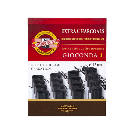 Koh-I-Noor Węgiel Prasowany 8694/3 12 Mm Op. 4 Szt.