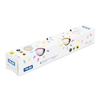 Milan Farby Do Malowania Palcami 6kolx40ml Pastelowe