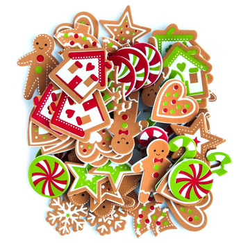 Dp Craft Naklejki Z Pianki Pierniki 60 Szt.