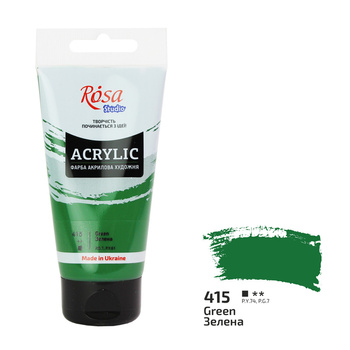 Rosa Studio Farba Akrylowa Green 415 75 Ml