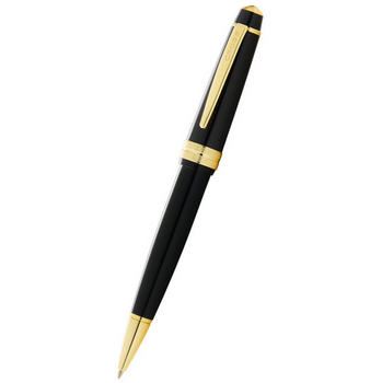 Cross Bailey Długopis Czarny Błyszczący + Złocenia At0742-9