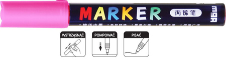 M&G Marker Akrylowy 2mm Różowy S210