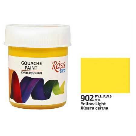 Rosa Studio Farba Gwaszowa Light Yellow 902 40 Ml