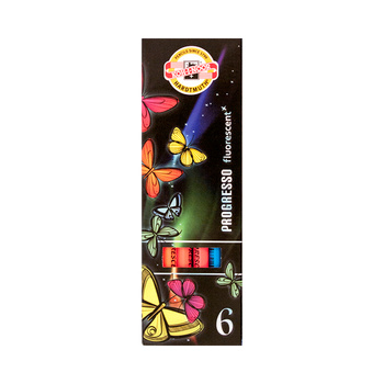 Koh-I-Noor Kredki Progresso Fluorescencyjne 8741 6 Kolorów