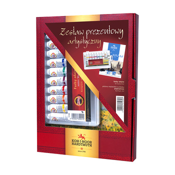 Koh-I-Noor Zestaw Do Malowania Farby Olejne 161500 + Płótno Malarskie A4 W Bloku (8)