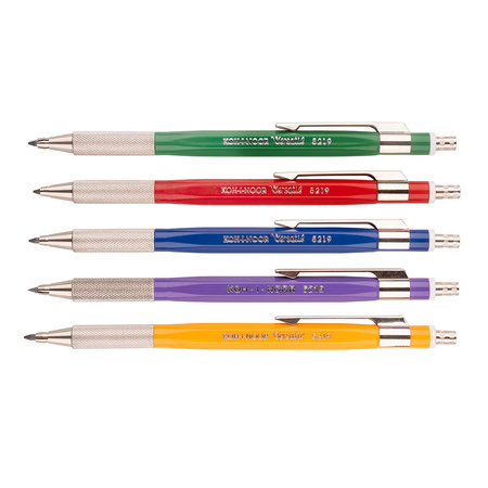 Koh-i-noor Ołówek Mechaniczny 5219 2mm Z Ostrzałką ,Metalwy Uchwyt