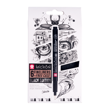 Sakura Zestaw Pigma Micron Black 6szt Poxsdkb6