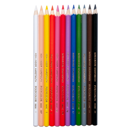 Koh-i-noor Kredki Polycolor 3822/73 12 Kol. Opakowanie Kartonowe