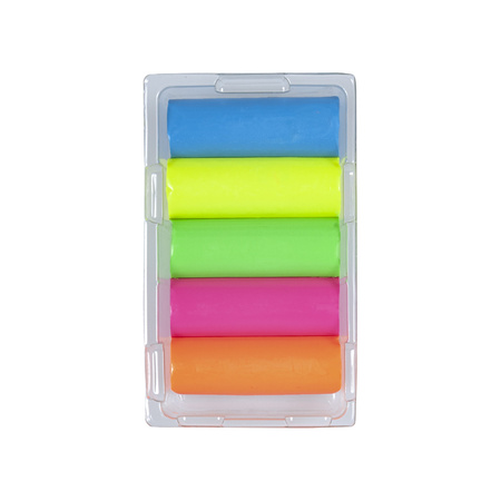 KIN PLASTELINA FLUORESCENCYJNA 1315S05 5 KOLORÓW 100 G.