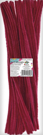 Titanum Druciki Dekoracyjne 0,6x30cm 50szt Jasna Fuksja