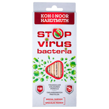 Koh-i-noor Kredki 3182n Stop Virus Bacteria 12 Kol. Natur