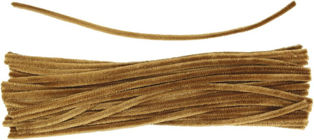 Titanum Druciki Dekoracyjne 0,6x30cm 50szt Jasny Brąz