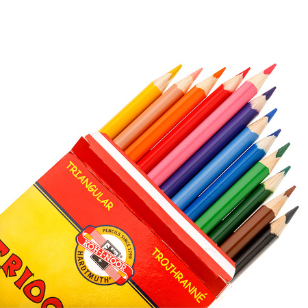 Koh-I-Noor Kredki Kredki Triocolor 3132 12 Kolorów 7 Mm