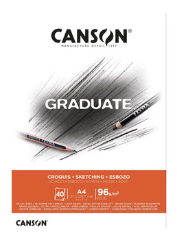 Canson Blok Graduate Sketching A4 96g 40a