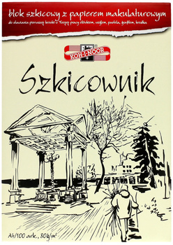 Koh-i-noor Blok - Szkicownik A4 Z Papieru Makulaturowego 80 G. 100 Ark.