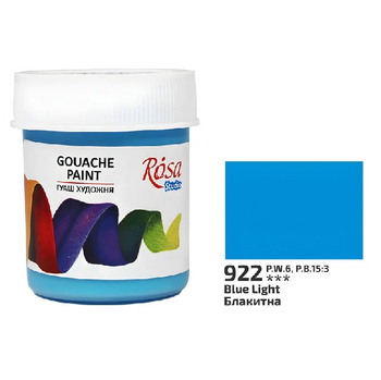 Rosa Studio Farba Gwaszowa Light Blue 922 40 Ml