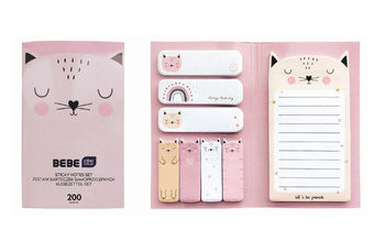 Interdruk Zestaw Kartek i Zakładek w Notesie Bebe Friends