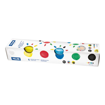 Milan Farby Do Malowania Palcami 6kolx40ml