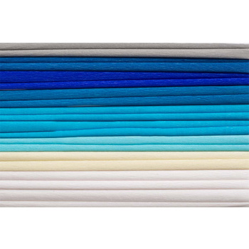 Happy Color Bibuła Marszczona 25x200 cm 10szt. Mix Blue