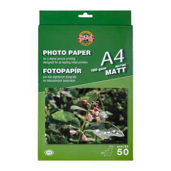 Koh-I-Noor Papier Foto A4 50 Ark. 9757M190 Matt 190 G