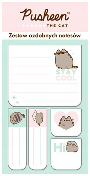 PUSHEEN ZESTAW OZDOBNYCH NOTESÓW SAMOPRZYLEPNYCH 5 SZT. 30 K.