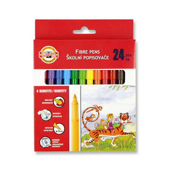 Koh-i-noor Flamastry 7710/2bd 24 Kolory W Kartoniku