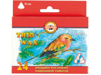 Koh-i-noor Kredki Trio Wax Jumbo Akwarelowe 8254/2 24 Kol. 10 Mm