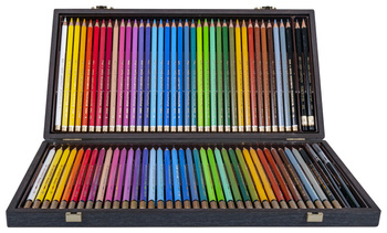 Koh-i-noor Zestaw Kredek 8896/6 72 Szt. Polycolor I Mondeluz Kaseta Drewniana