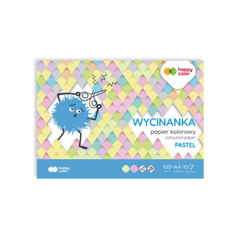 Happy Color Blok Wycinanka Pastel A4 10 Ark. 100 G.