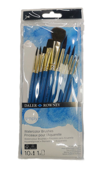 Rowney Zestaw Pędzli 10szt Syntetyczne 216610110