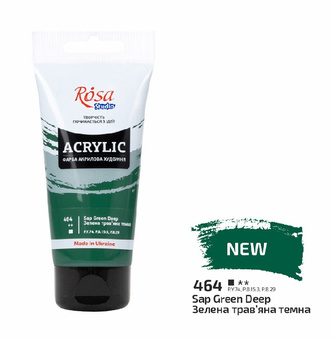 Rosa Studio Farba  Akrylowa  Sap Green Deep 464 75 Ml