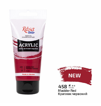 Rosa Studio Farba  Akrylowa  Madder Red 458 75 Ml