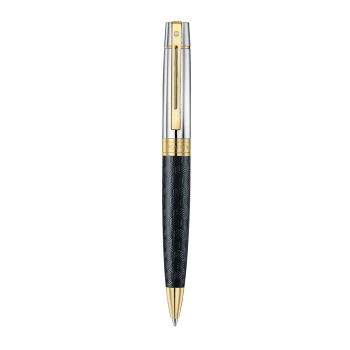 Sheaffer Długopis 300 Czarny Mat Z Wzorem Skuwka Chrom Pozłacane 9347