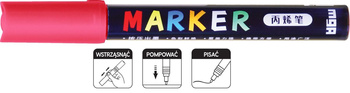 M&G Marker Akrylowy 2mm Różana Czerwień S214