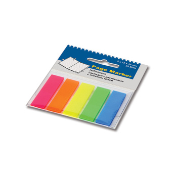 Zakładki Indeksujące 45x12x5 Błyszczące (5x25 Fiszek)