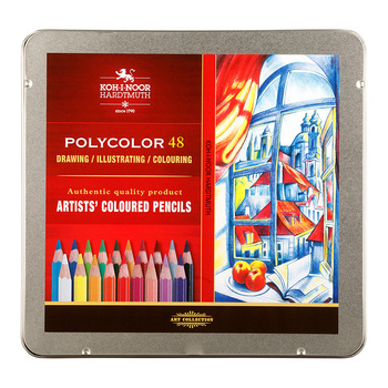 Koh-i-noor Kredki Polycolor 3826 48 Kol. Op. Metalowe