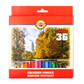 Koh-i-noor Kredki Omega Jumbo 3385/1 36 Kolorów