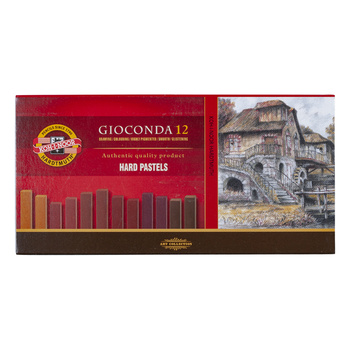 Koh-i-noor Pastele Twarde 8122/Br Odcienie Brązu Op. 12 Szt.