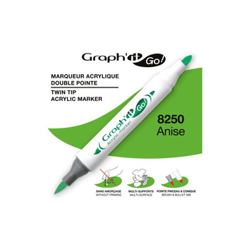 Graph'it Go! Marker Akrylowy Dwustronny Anise 8250
