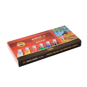 Koh-i-noor Farby Akrylowe 162703 10 Kolorów