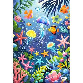 Malowanie Po Numerach Podobrazie 40x50 Cm Niki4 Rafa Koralowa